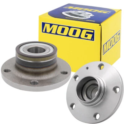 Rear Moog Wheel Hub & Bearing Pair For Volkswagen Jetta Beetle CC EOS Golf GTI - Image 1 of 4