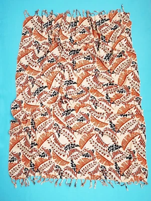 Sarong Pareo Rostbraun/Beige/Schwarz Beach Urlaub Strand Wickeltuch NEU NEW - Bild 1 von 4