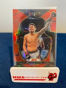 2023 Panini Select UFC  RED PRIZM #/175 Brandon Royval - Flyweight