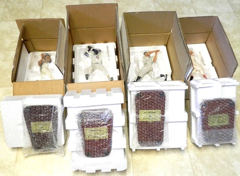 Danbury Mint Figurines: Williams, Yaz, Sosa, DiMaggio, Owned by Ernie Banks! Cover