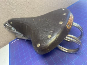 Big Ben Bike Saddle Black Vintage, Leather - Picture 1 of 24