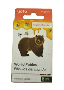 Yoto World Fables English & Espanol 5 Audio Cars for Audio Player 1 hour 11 min - Picture 1 of 6