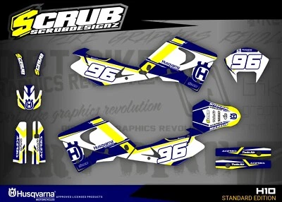 Husqvarna WR WRE 2000-2004 125 250 360 Grafik Dekor Aufkleber - Bild 1 von 4