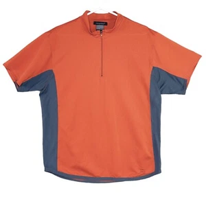 Nike Sphere Top Mens Size XL Dark Orange 1/2 Zip Short Sleeve - Imagen 1 de 8