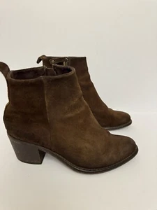 Diesel leather ankle boots western brown suede sz US 7.5 EUR 38 - Picture 1 of 10