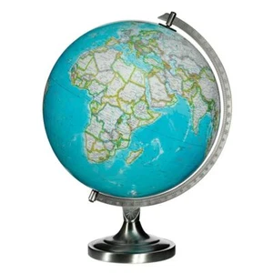 Globo terráqueo de escritorio iluminado Bartlett de 12 pulgadas por National Geographic - Imagen 1 de 2