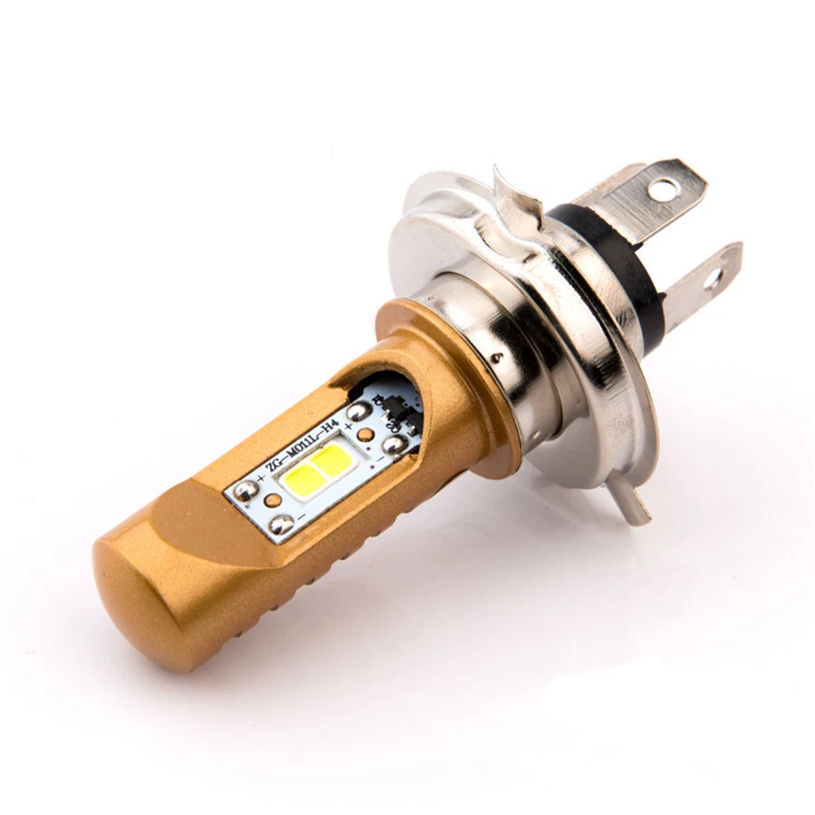 H4 LED High Low Beam Front Light Bulb Bright Headlight DRL Light For Motorcycle - Image 1 of 4