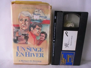 Un Singe En Ehiver A Monkey In Winter 1962 1986 VHS Movie KVC Blockbuster Rental - Picture 1 of 3