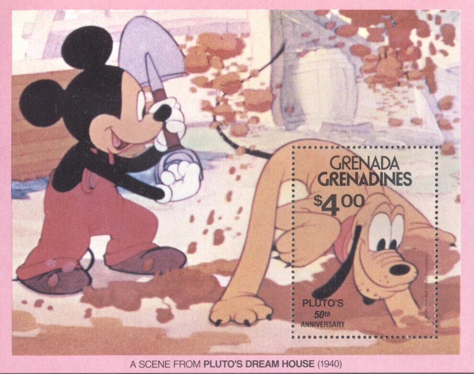 (703318) Disney, Pluto, Dream House, Grenada Gren. - Image 1 of 1