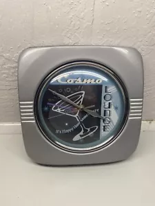 Silver vintage metal cocktail lounge wall clock Bar Home Decor Martini Works! - Picture 1 of 7