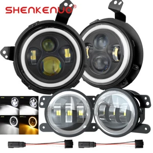 DOT Led Headlight Combo For Jeep Gladiator Rubicon Willys Mojave Crew Cab Pickup - Bild 1 von 20