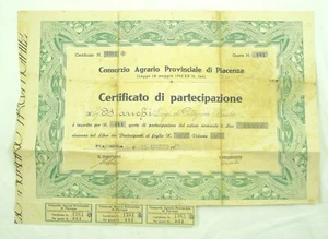 PROVINCIAL AGRICULTURAL CONSORTIUM OF PIACENZA AGRICULTURE ACTION TITLE 1945 - Picture 1 of 2