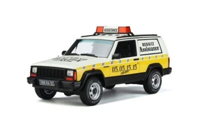 Jeep Cherokee Reanult Assistance 1995 modelo de resina blanca Otto Mobile OT939 1/18 Foto 1 de 4