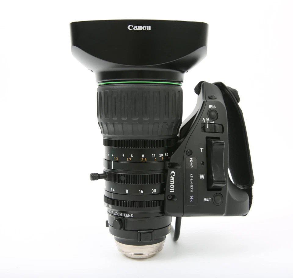 Canon KT14x4.4KRSJ 4.4-62mm f/1.6 14x Zoom Lens for 1/3" CCD HD Video Cameras - Image 1 of 4