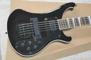 Hot Sale Factory Custom Black Electric Bass 5 Strings Bass in Stock Quality - Picture 1 of 4