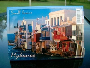 SMALL VENICE MYKONOS  SOUVENIR  PULL OUT 20 PICTURE CARDS WITH COVER - Picture 1 of 5