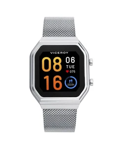 Orologio VICEROY Intelligente Smart Pro Unisex Grigio Argento Alluminio con Rete - Foto 1 di 2