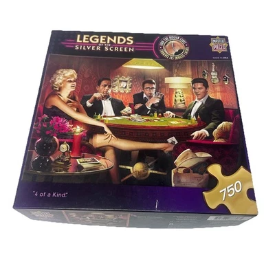 Puzzle Leyendas de la Pantalla Plateada “4 de una Clase” Todas 750 Piezas Usado Bueno Foto 1 de 4