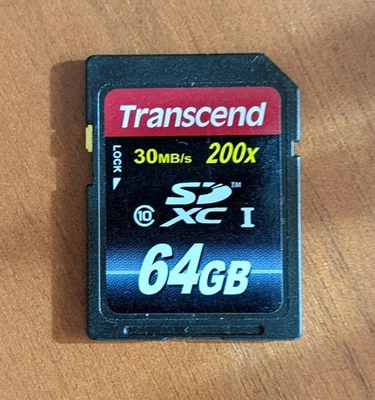 Transcend 64 GB SDXC Memory Card - Image 1 of 2