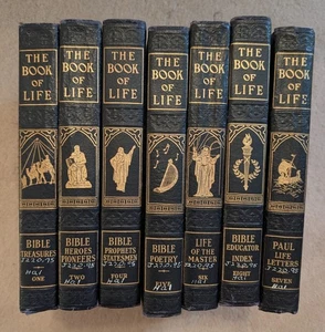 Libro de la vida vintage coleccionable 1946 impresión 7 libros - Imagen 1 de 7