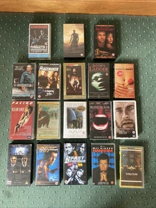 VHS Video Miscellaneous Movie Collection - 18 Actions, Thrillers & Classics - Picture 1 of 22