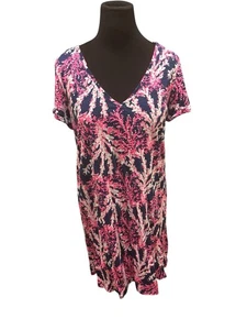 Lilly Pulitzer Jessica Dress Womens XL Nauti Navy Beyond The Sea Short Sleeve - Picture 1 of 2
