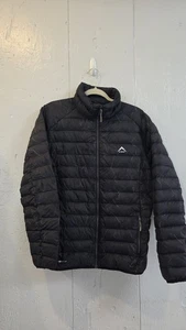 K Way Drake Down Jacket M Size Gray Duck Down Puffer Jacket Zip Up - Picture 1 of 14