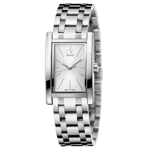 NWT CALVIN KLEIN Swiss Quartz White Dial Stainless Steel Silver Women's Watch - Picture 1 of 13