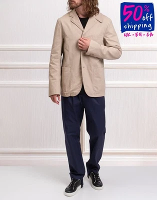 RRP €350 WOOLRICH WOOLEN MILLS Ripstop Blazer Jacket Size L Single-Breasted - Image 1 of 4