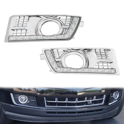 LED Daytime Running Lights DRL Fog Lamp w/Turn Signal For Cadillac SRX 2012-17 Foto 1 de 4