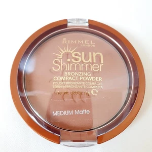 Rimmel Sun Shimmer Bronzing Compact Powder MEDIUM Matte New Rare FAST DISPATCH  - Picture 1 of 2