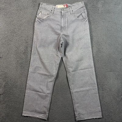 Vintage Guess Jeans Mens 32x31 Gray Straight Leg Denim Pants Grunge Y2K - Image 1 of 4
