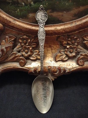 Antique Sterling Silver Souvenir Spoon  Los Angeles, California Date 3 - 16 - 14 - Image 1 of 4