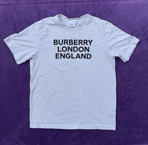 Burberry London England T-Shirt 14Y Youth Gray Graphic Short Sleeve Tee - Picture 1 of 13