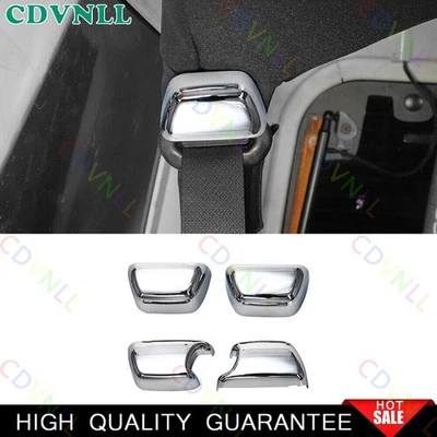 Para Jeep Wrangler JK 2007-2010 Cromo Plateado Cinturón Hebilla Ajuste Marco Borde Foto 1 de 4