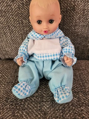  Lauer Toys Water Baby Doll Blond Hair Sleepy Blue Eyes 9" Vintage 1995 - Image 1 of 4