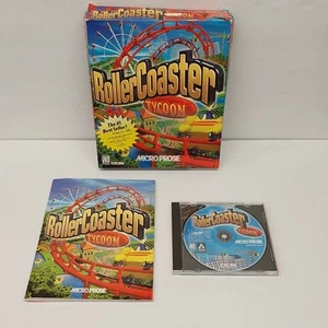 RollerCoaster Tycoon (Windows PC, 1999) in Big Box mit Handbuch, Einlagen - Bild 1 von 8