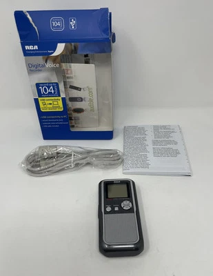 RCA RP5120 Handheld Digital Voice Recorder 256 MB, 104 Hours - TESTED & WORKING - Image 1 of 4