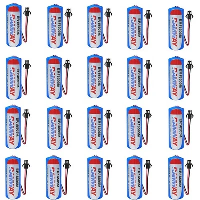 20PCS for Fanso ER18505M 3.6V A 3500mAh Non-rechargeable Battery with Black Plug - Image 1 of 3