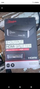 Rocketfish 2-Output HDMI Splitter with 4K at 60Hz and HDR Pass-Through - Picture 1 of 3