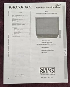 Sams Photofact 4427 Service Manual for JVC AV-27D201, AV32D201/01 SUFFIX A - Picture 1 of 1