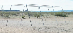 Jaula de bateo trapezoidal pierna inclinada de béisbol softbol 30' accesorios de 3/4" sin pipa - Imagen 1 de 7