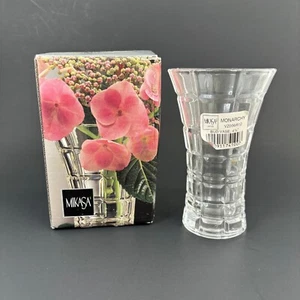 Mikasa Monarchy Crystal Bud Vase Made Japan Designer Vintage - Picture 1 of 9