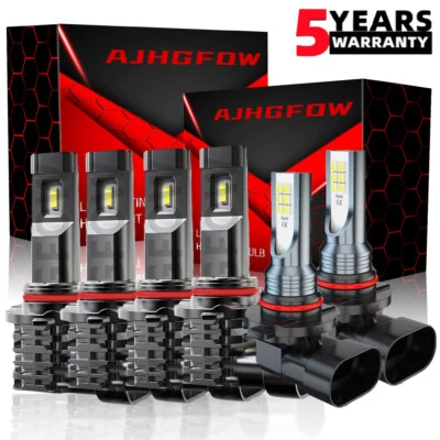 6X LED Headlight Hi Lo + Fog Light Bulbs 6500K For Chevrolet Colorado 2009-2012 - Image 1 of 4