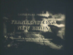 FRANKENSTEINS NEW BRAIN SUPER 8 B/W SOUND 200FT CINE FILM 8MM 