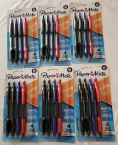 Paper Mate 2095469 4pk Medium PointGel Pens 6 Packs NEW - Picture 1 of 2