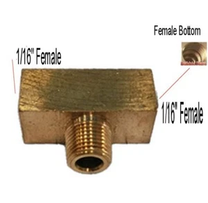 Pipe Tee 1/16" BSP Female to Metric M10 M10X1 M10X1.0 Male Fitting Adapter P-JH - Bild 1 von 1