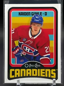 2024-25 O-Pee-Chee Retro 371 Kaiden Guhle Montreal Canadiens - Picture 1 of 2