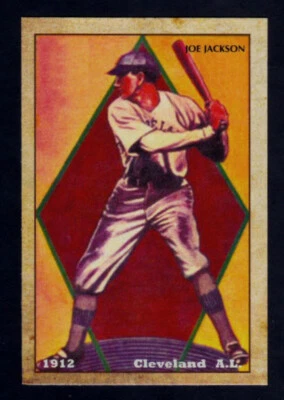 Joe Jackson 1912 sin zapatos, centenario de los indios de Cleveland / casi nuevo+ estado Foto 1 de 2