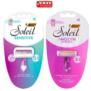BIC Soleil Sensitive Triple Blade & Bic Soleil Smooth Scented 3 Blade -Lot of 2 - Picture 1 of 2
